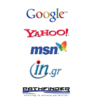 Google,Yahoo, MSN, In.gr, Pathfinder