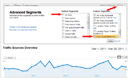 How To Select A Custom Segment In GA