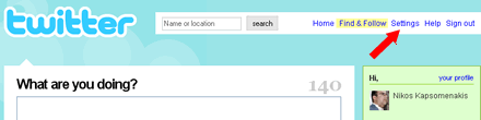 Twitter Profile Settings